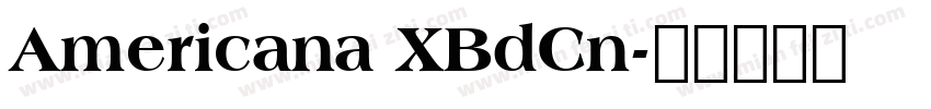 Americana XBdCn字体转换